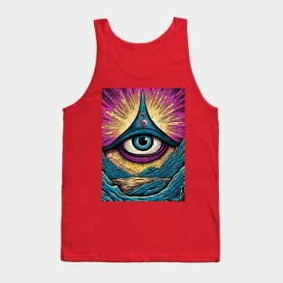 All Seeing Eye The Psychedelic Reality of Our Time Tank Top